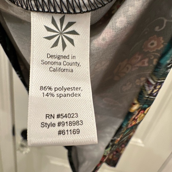 Athleta Dahlia Paisley Sleeveless Dress - 6 - Picture 12 of 13